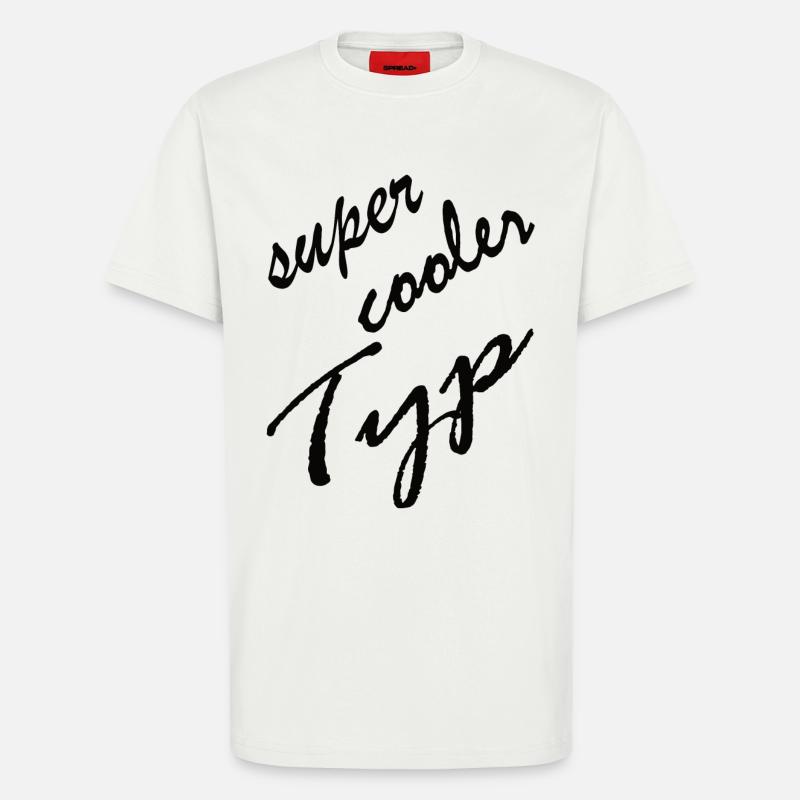 SUPER COOLER TYP - T-Shirt - made by SPREAD - OFF WHITE