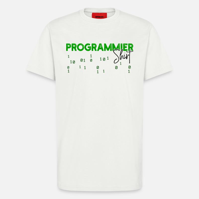 Programmeur Développeur Code Statement Scripting - T-shirt bio décontracté fabriqué en UE - OFF WHITE