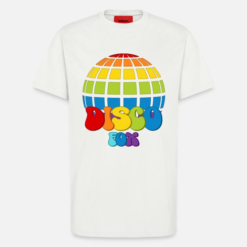 Disco Fox Discokugel Groovy Discothek Discofox - T-Shirt - made by SPREAD - OFF WHITE