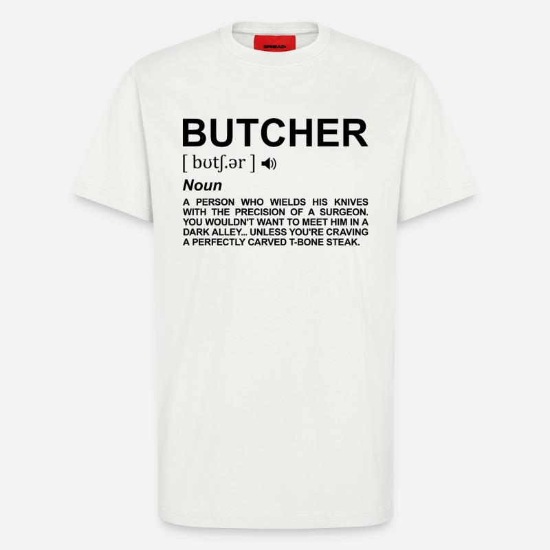 Metzger Bedeutung - T-Shirt - made by SPREAD - OFF WHITE
