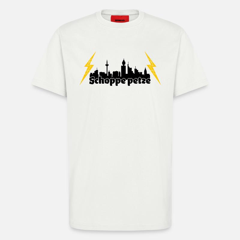 Schoppe petze ffm skyline - T-Shirt - made by SPREAD - OFF WHITE