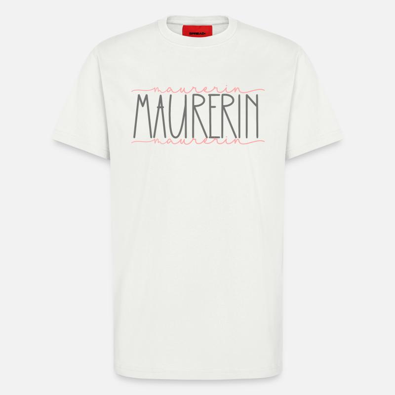 Maurerin Geschenk Handwerkerin Beruf - T-Shirt - made by SPREAD - OFF WHITE