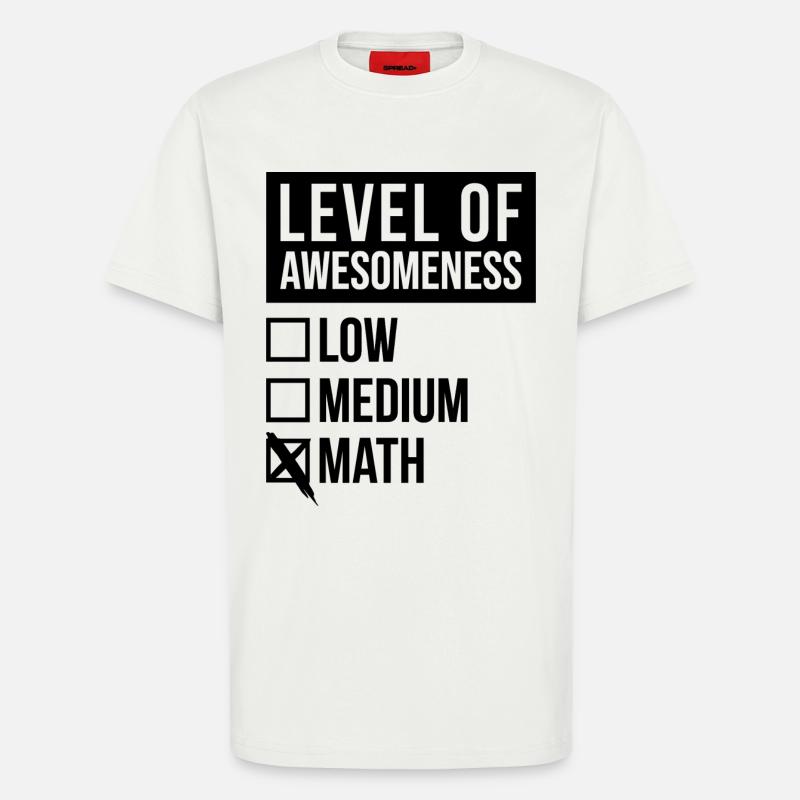 Math - T-Shirt - made by SPREAD - OFF WHITE