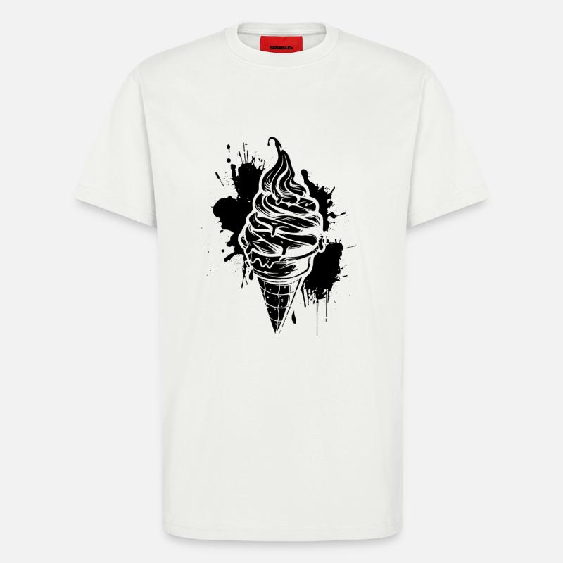 Eiswaffel Softeis - T-Shirt - made by SPREAD - OFF WHITE