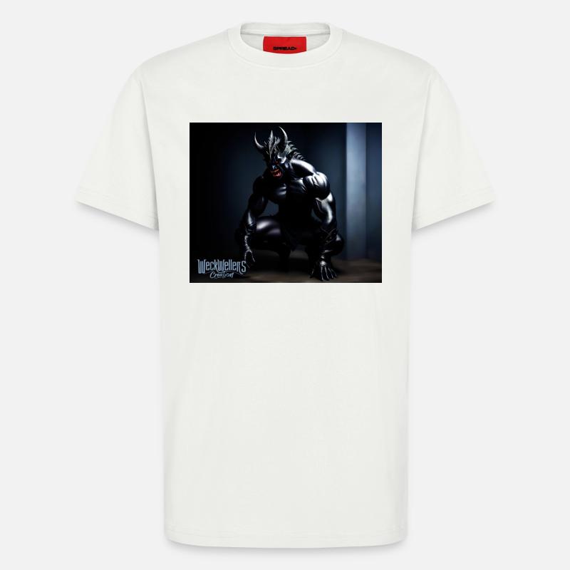 Darkness devil side - T-Shirt - made by SPREAD - OFF WHITE