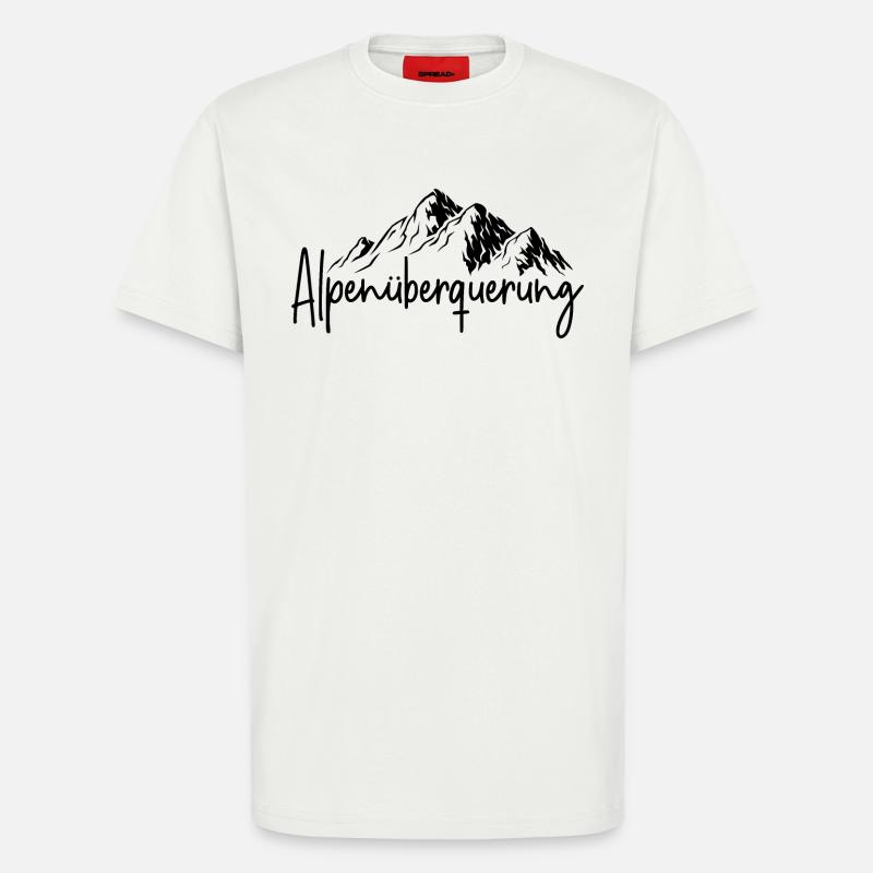 Alpenüberquerung - T-Shirt - made by SPREAD - OFF WHITE