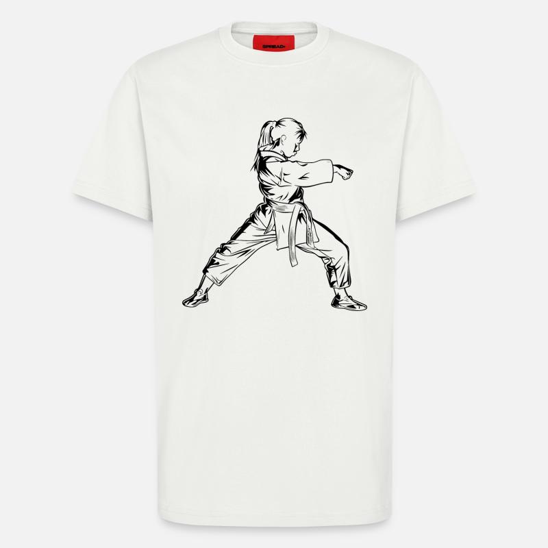 Karate Mädchen - T-Shirt - made by SPREAD - OFF WHITE