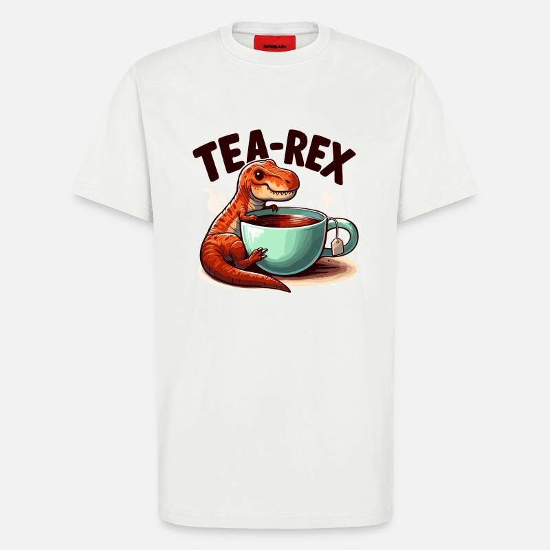 Tee Rex Tee-Rex Teetrinker Geschenk - T-Shirt - made by SPREAD - OFF WHITE