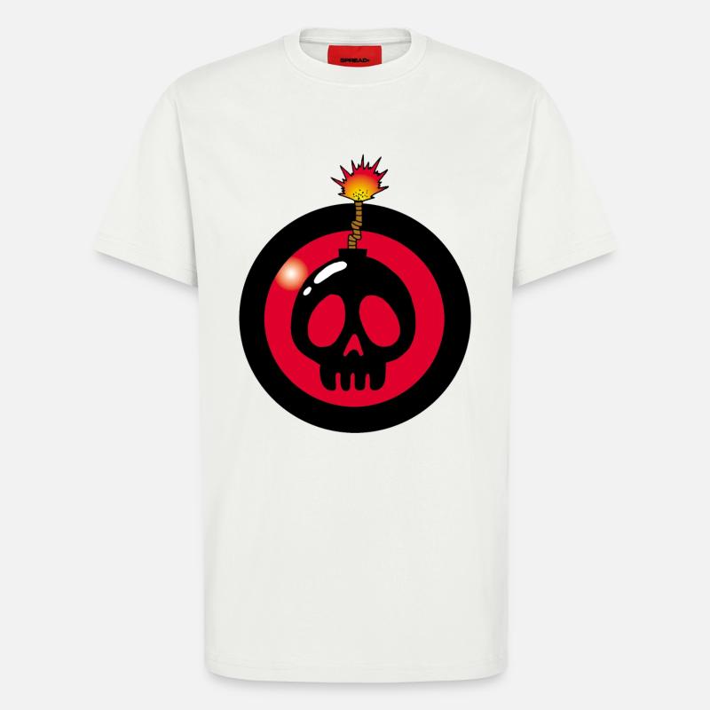 Explodierender Schädel - T-Shirt - made by SPREAD - OFF WHITE