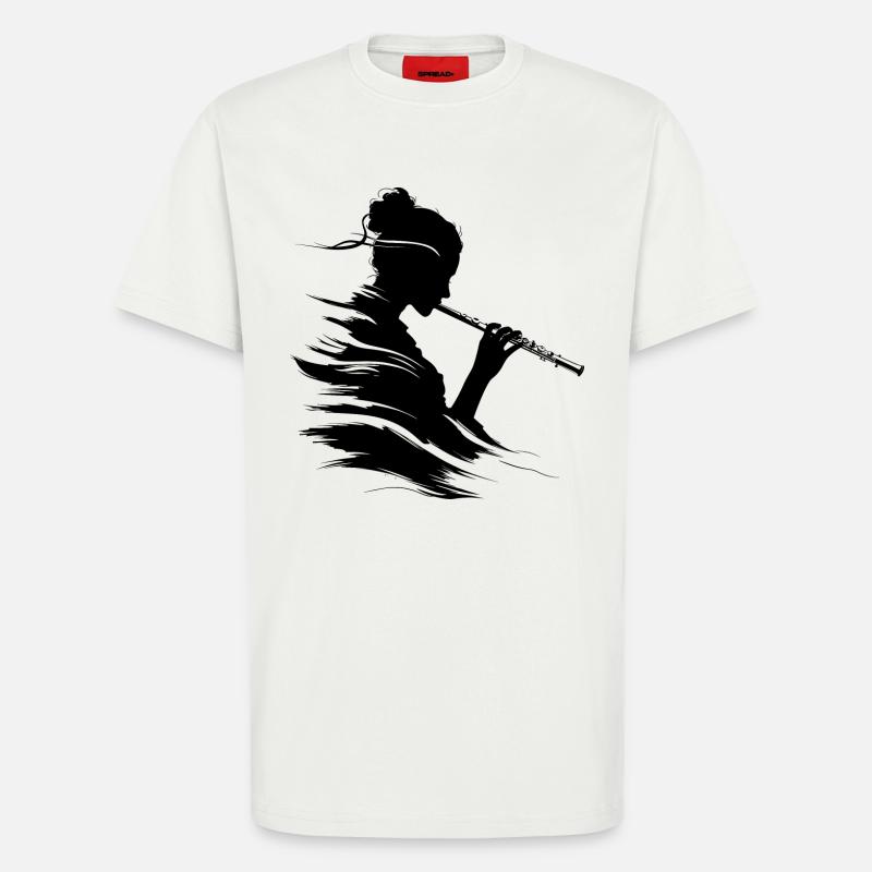 Flötistin - T-Shirt - made by SPREAD - OFF WHITE