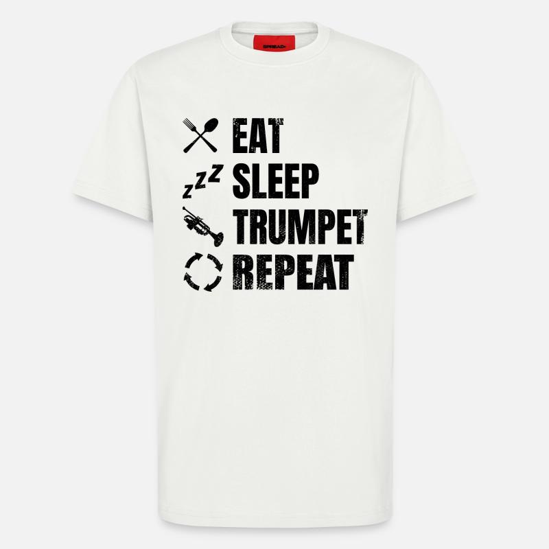 Trompeter Routine - T-Shirt - made by SPREAD - OFF WHITE