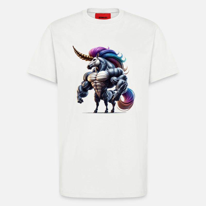 Super Einhorn - T-Shirt - made by SPREAD - OFF WHITE