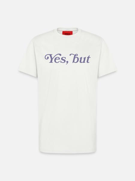 Ja, aber... - T-shirt bio décontracté fabriqué en UE - OFF WHITE