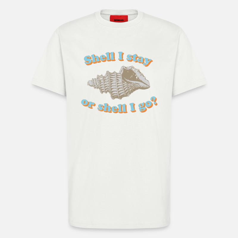 Muschel oder gehen? - T-Shirt - made by SPREAD - OFF WHITE