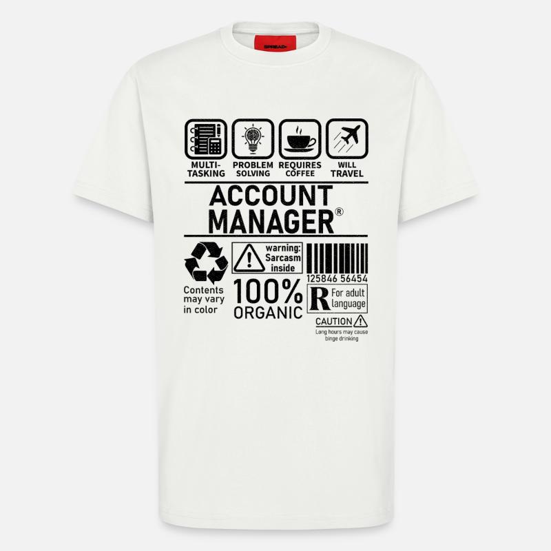 Account Manager Multi Tasking Problem Solving - T-Shirt - made by SPREAD - OFF WHITE