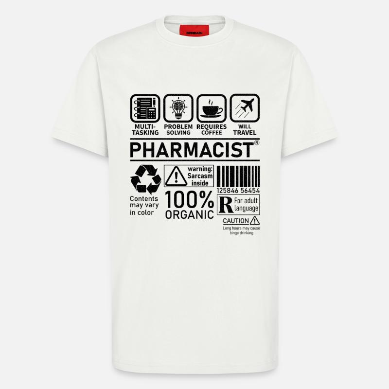 Pharmacist multi tasking problem solving - T-Shirt - made by SPREAD - OFF WHITE