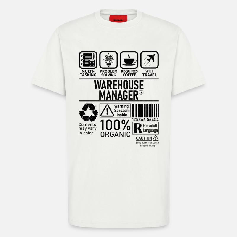Warehouse Manager multi tasking problem solving - T-Shirt - made by SPREAD - OFF WHITE