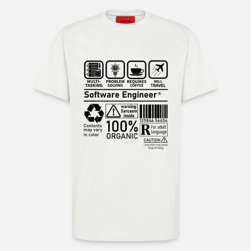 software engineer multi tasking problem solving - T-Shirt - made by SPREAD - OFF WHITE