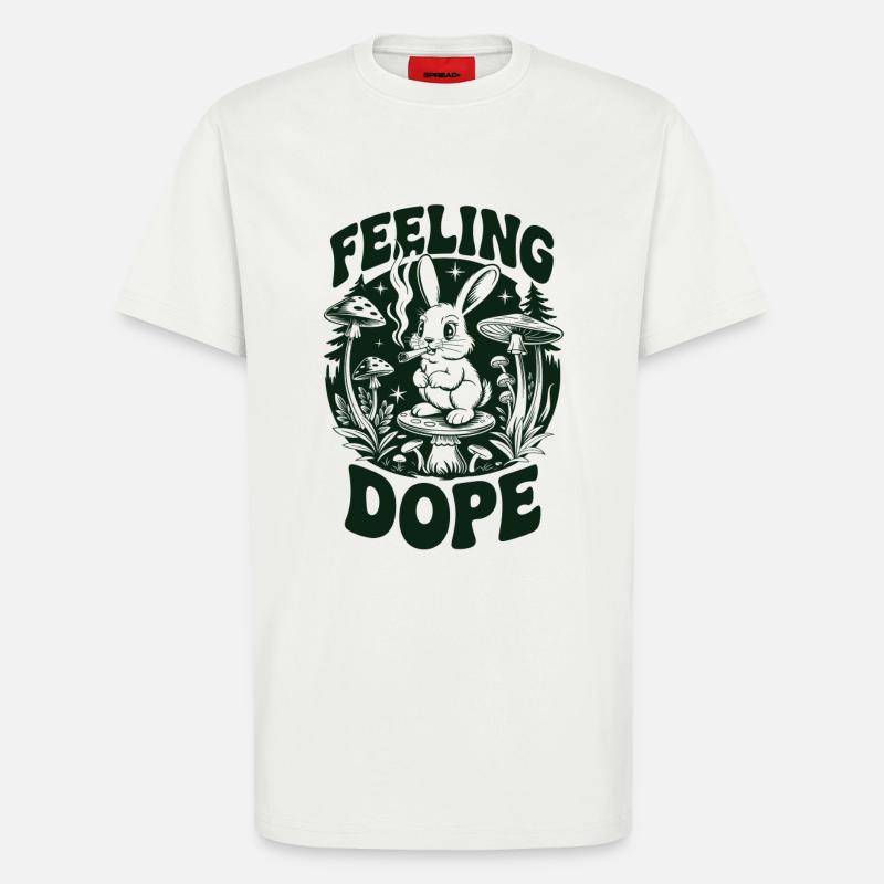 Psychedelic bunny in the forest - T-Shirt - made by SPREAD - OFF WHITE