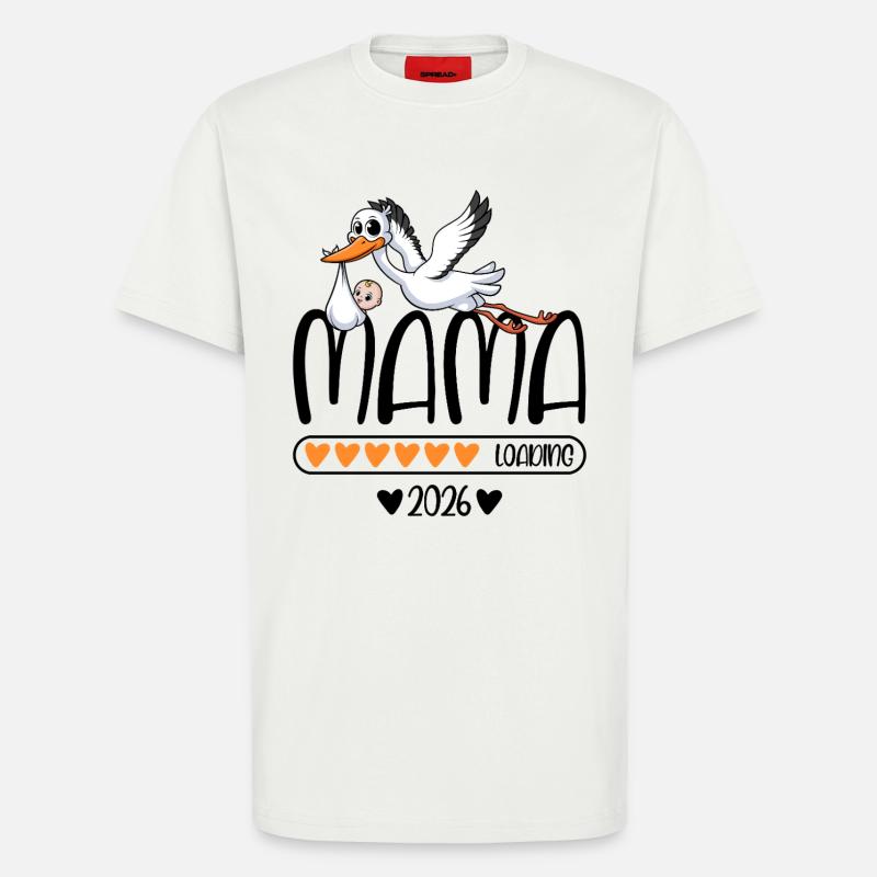 Mama 2026 loading - T-Shirt - made by SPREAD - OFF WHITE