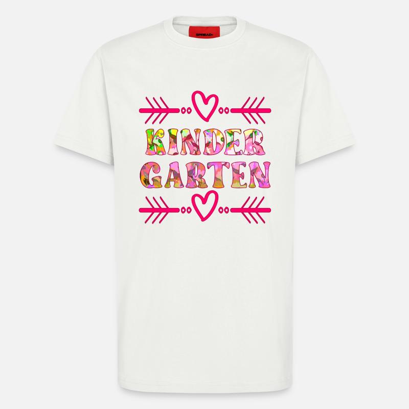 KINDERGARTEN FLORALES MUSTER - T-Shirt - made by SPREAD - OFF WHITE