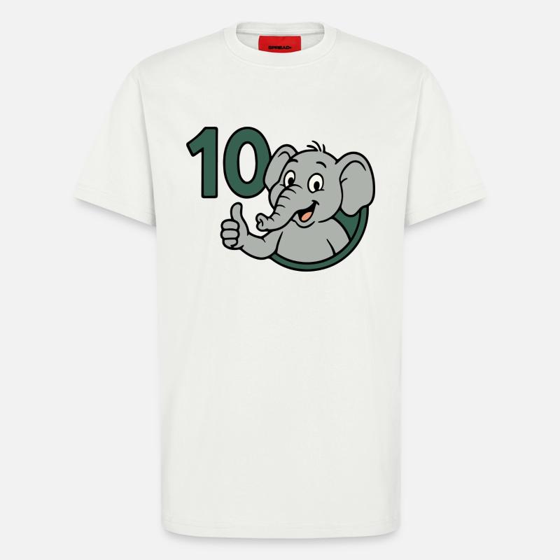 Rüsselpower mit 10 - T-Shirt - made by SPREAD - OFF WHITE