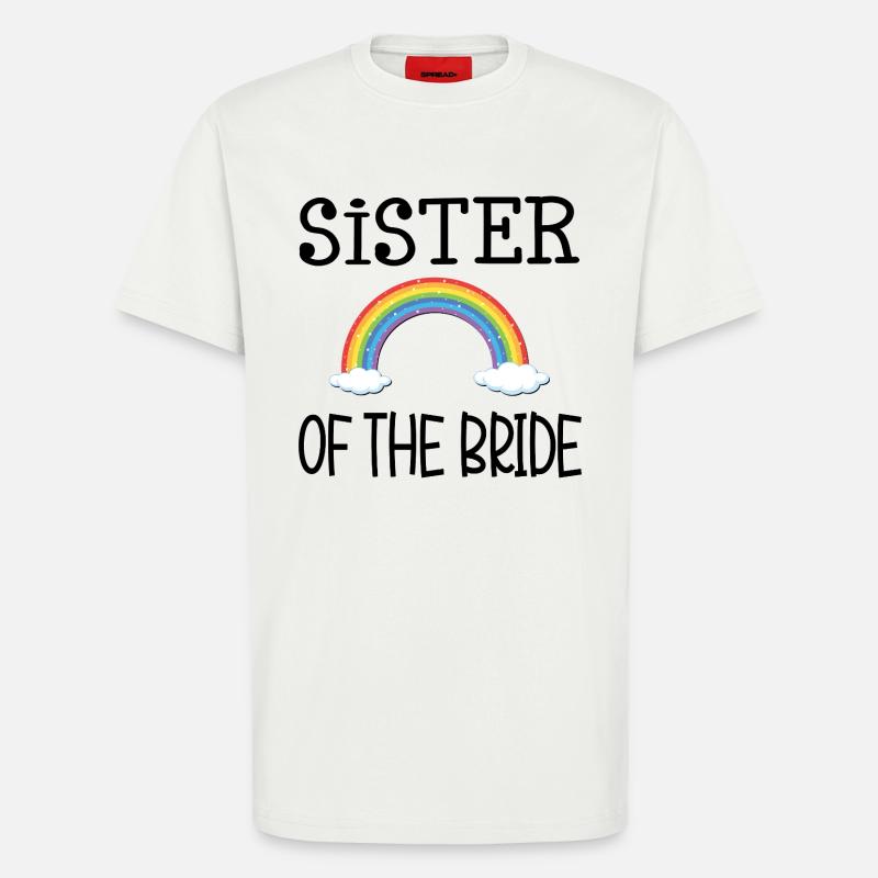 REGENBOGENSCHWESTER DER BRAUT - T-Shirt - made by SPREAD - OFF WHITE