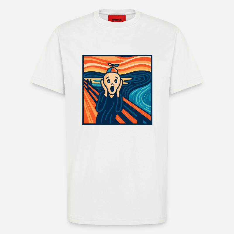 Der (fast) heitere Scream - T-Shirt - made by SPREAD - OFF WHITE