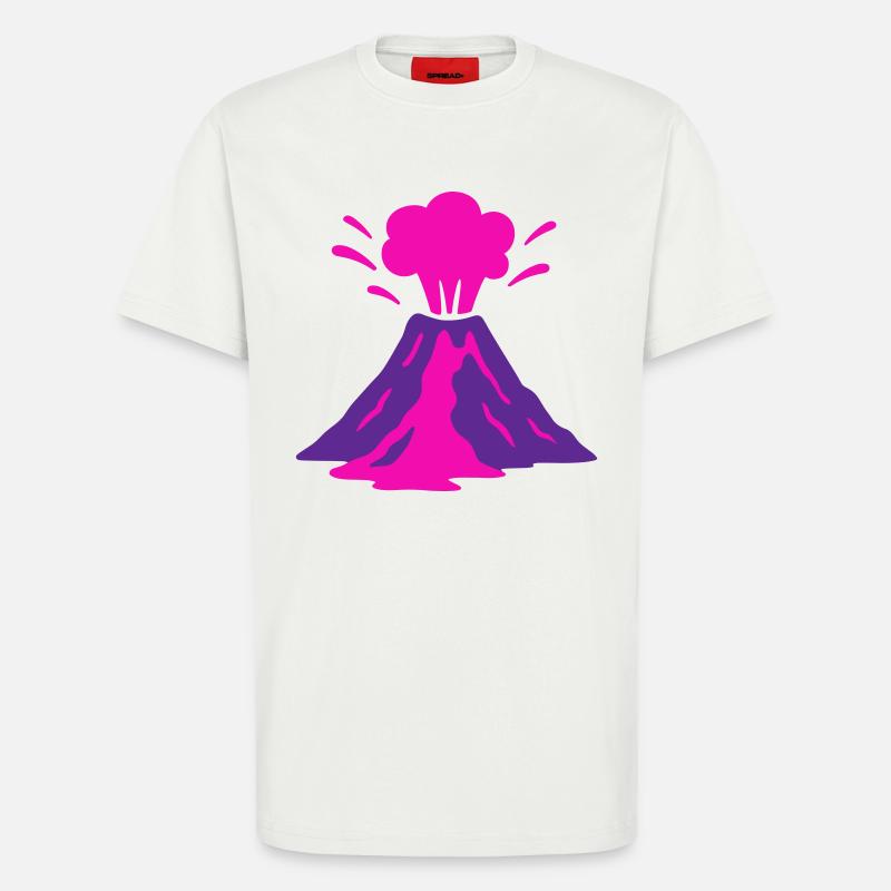 Vulkanausbruch in pink - T-Shirt - made by SPREAD - OFF WHITE