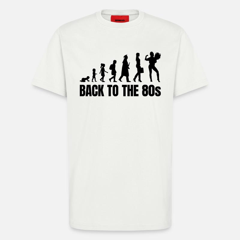 80s Evolution - T-Shirt - made by SPREAD - OFF WHITE