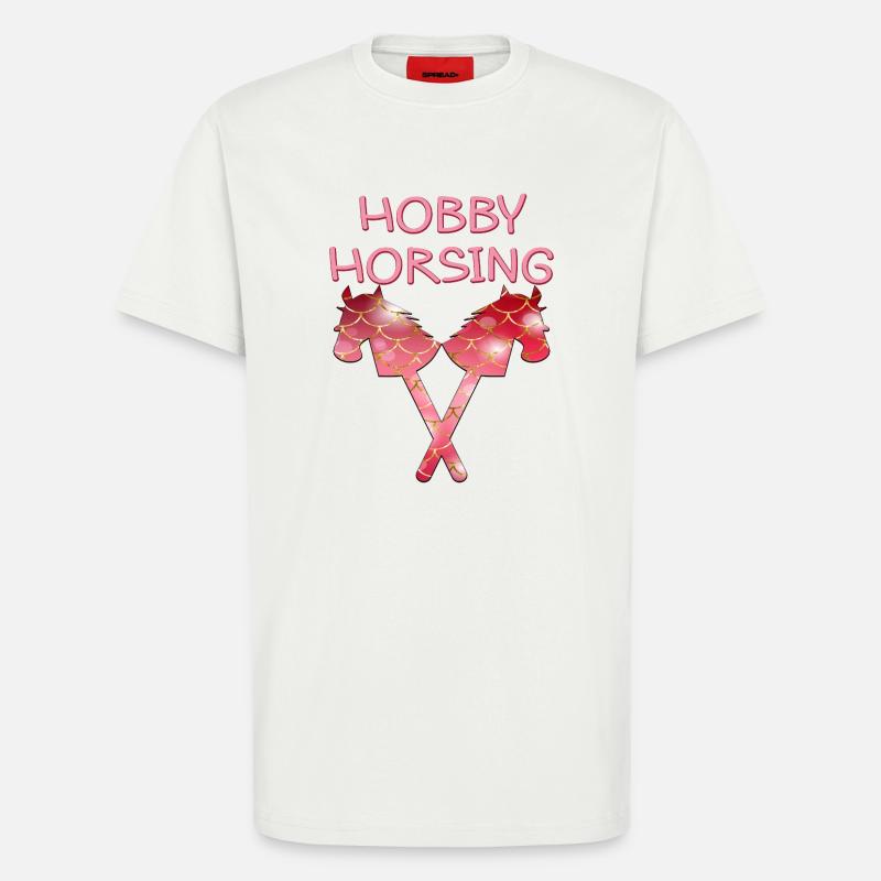 HOBBY HORSING PFERDE - T-Shirt - made by SPREAD - OFF WHITE