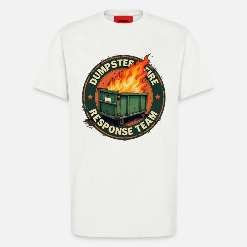 Müllcontainerbrand - Einsatzteam - T-Shirt - made by SPREAD - OFF WHITE