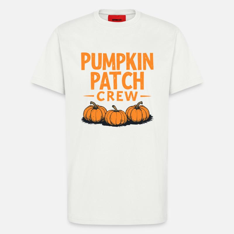 Pumpkin Patch Crew - Kürbis Spruch - T-Shirt - made by SPREAD - OFF WHITE