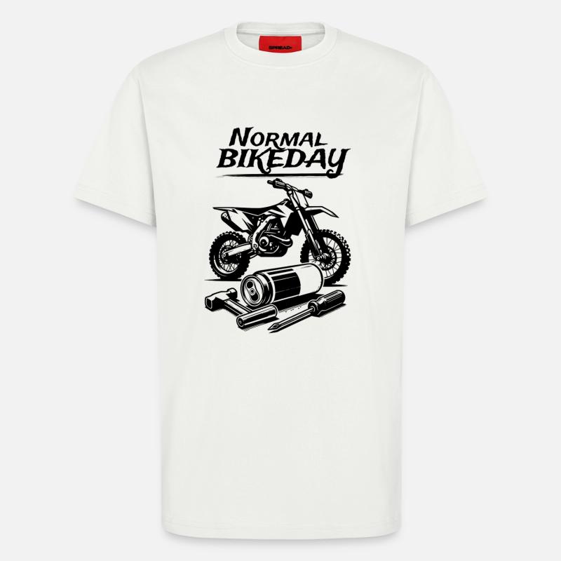Normal Bikeday - T-Shirt - made by SPREAD - OFF WHITE