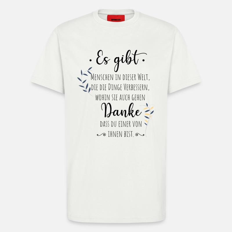 Abschiedsgeschenk Kollege Mitarbeiter Dankeschön - T-Shirt - made by SPREAD - OFF WHITE