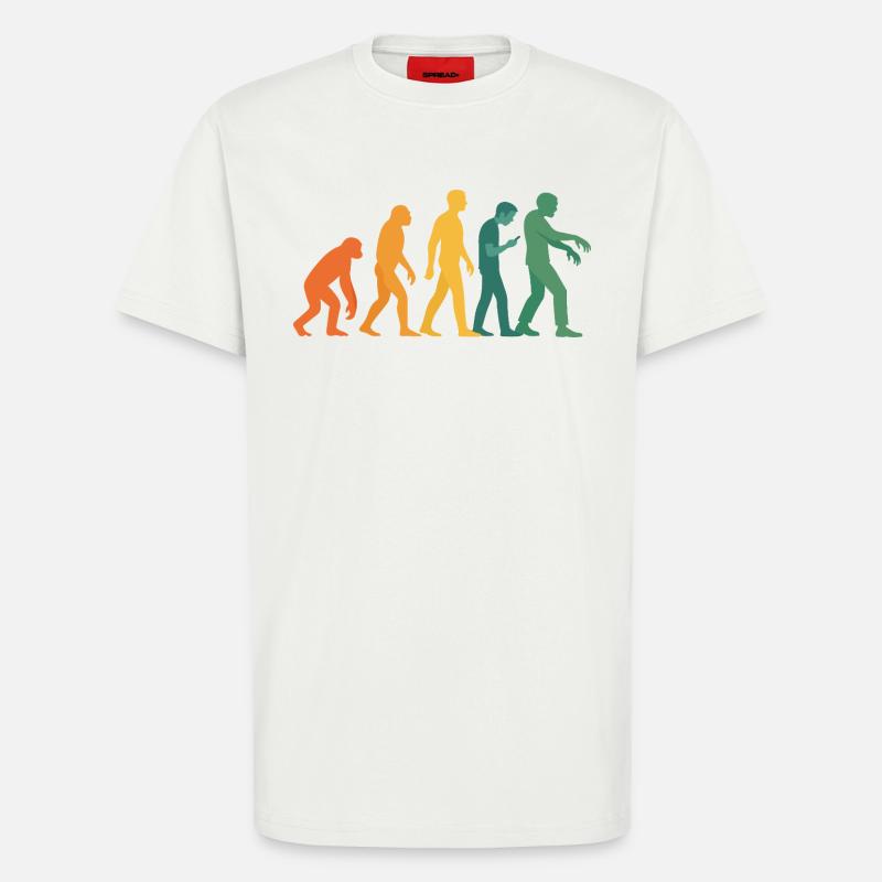 Evolution Silhouette Gradient - T-Shirt - made by SPREAD - OFF WHITE