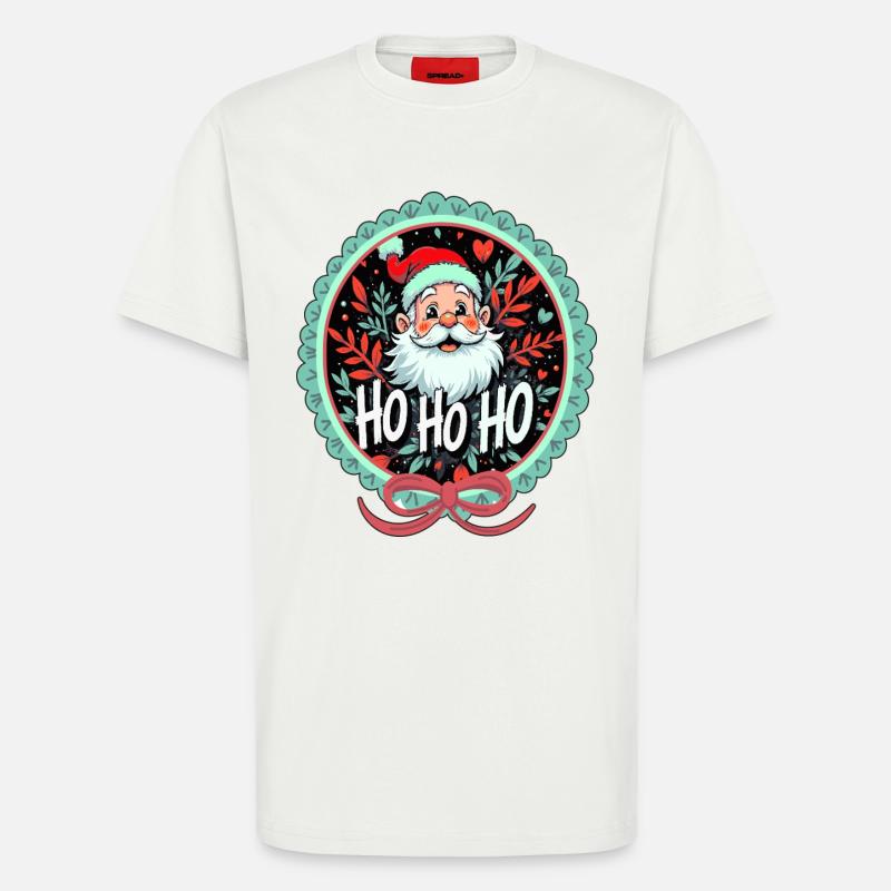 Weihnachtsmann Ho Ho Ho Ornament - T-Shirt - made by SPREAD - OFF WHITE