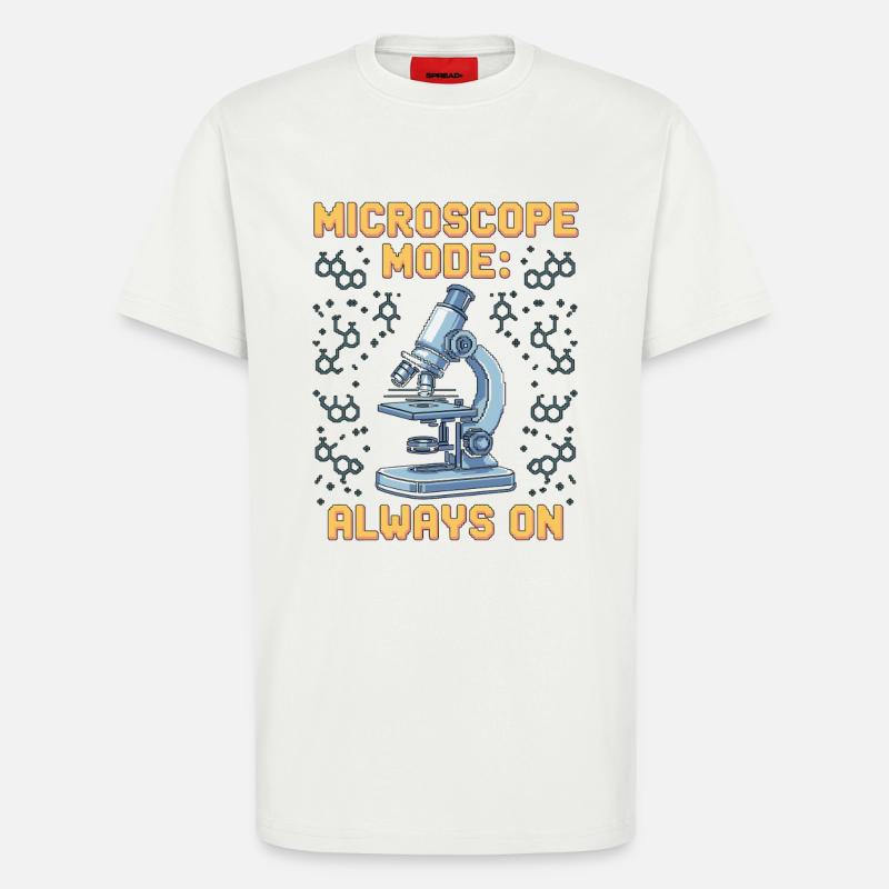Lab Technician Microscope Mode Always Clinical Lab - T-Shirt - made by SPREAD - OFF WHITE