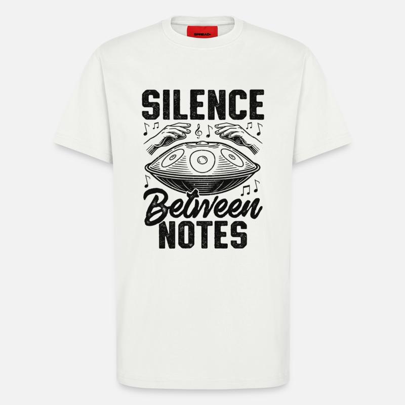 Silence Between Notes - T-Shirt - made by SPREAD - OFF WHITE