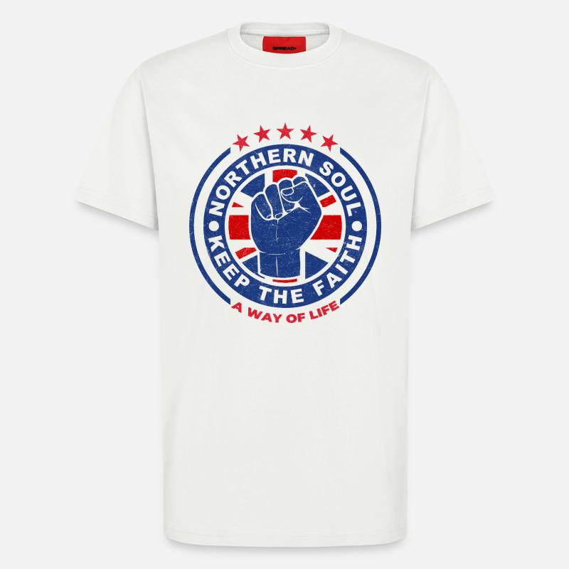 Nördliches Seelenfaust-Emblem Bewahre den Glauben - T-Shirt - made by SPREAD - OFF WHITE