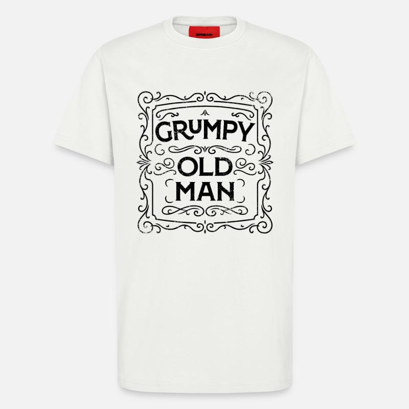 Grumpy Old Man - T-Shirt - made by SPREAD - OFF WHITE