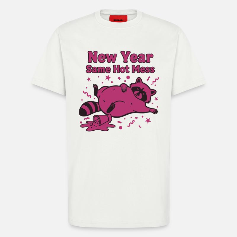 Neujahr Same Hot Mess Celebration 2025 - T-Shirt - made by SPREAD - OFF WHITE