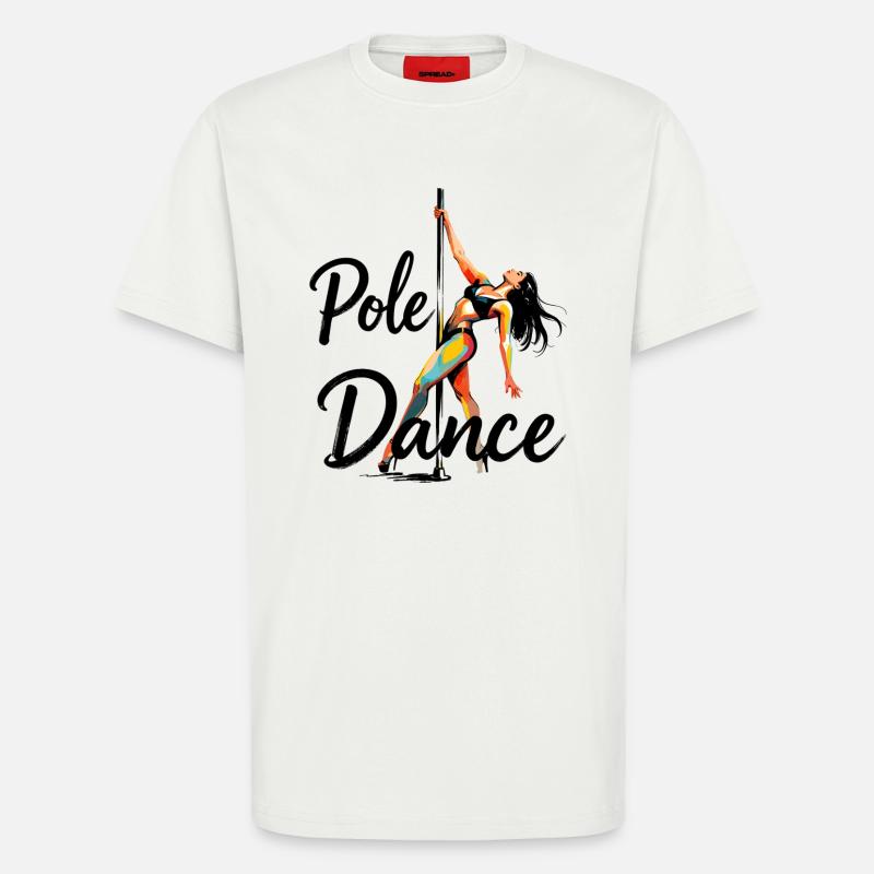 Pole Dance Pole Dancer Aesthetic Gift - T-Shirt - made by SPREAD - OFF WHITE