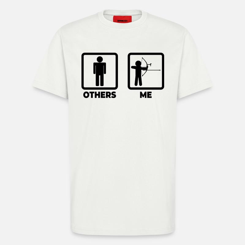Lustiger Bogensportler - T-Shirt - made by SPREAD - OFF WHITE