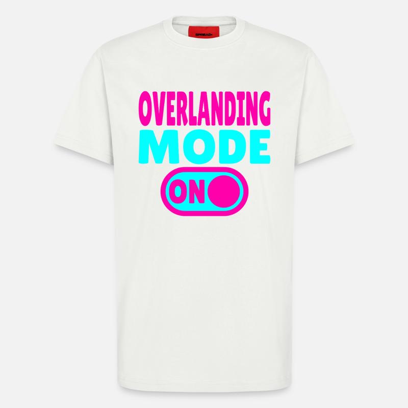 Mode Overlanding ACTIVÉ – Passer à l’aventure - T-shirt bio décontracté fabriqué en UE - OFF WHITE