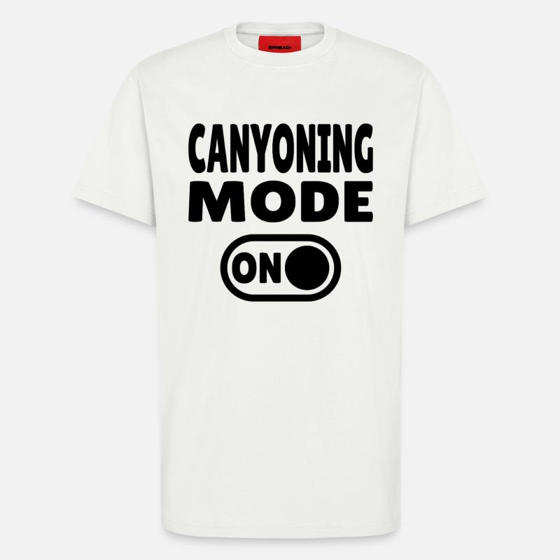 Mode canyoning ACTIVÉ – Passer à l’adrénaline - T-shirt bio décontracté fabriqué en UE - OFF WHITE