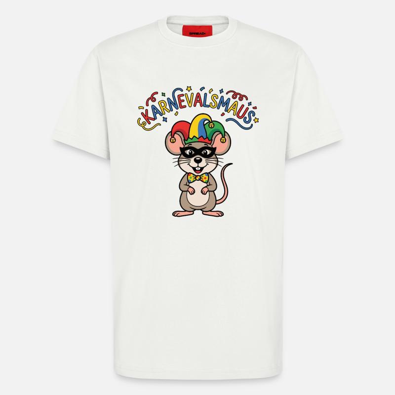 Karnevalsmaus Karneval Köln Kölner Karnevals Maus - T-Shirt - made by SPREAD - OFF WHITE
