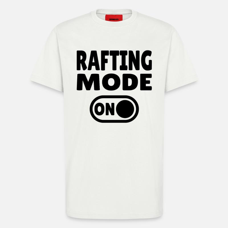 Rafting Mode ON – Wildwasser im Schlauchboot - T-Shirt - made by SPREAD - OFF WHITE