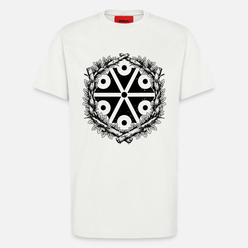 Perun Symbol slawischer Donnergott - T-Shirt - made by SPREAD - OFF WHITE
