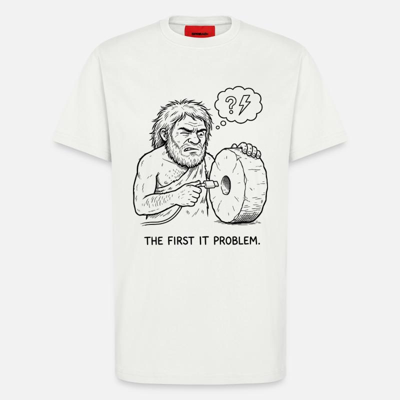 The First IT Problem - T-Shirt - made by SPREAD - OFF WHITE